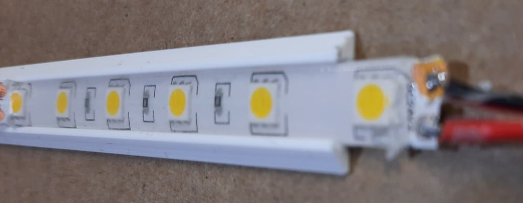 LED Strip Holder 10mm for IKEA LACK Enclosure