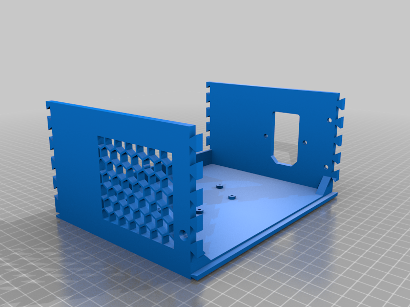 Octoprint Pi3 8-Channel Relay Case with Ventilation and Extra Buttons