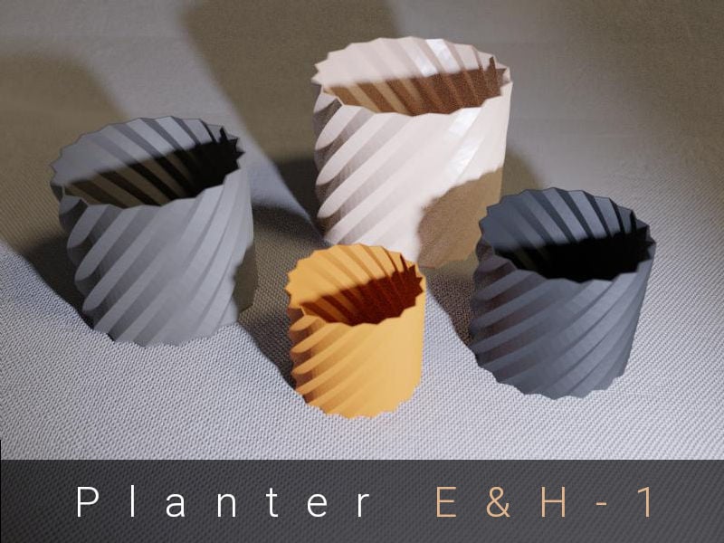 Geometric Planter / Pot / Vase in Four Sizes