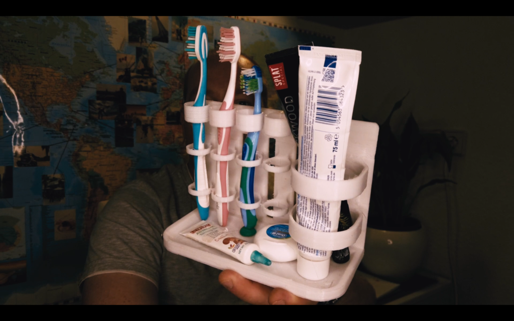 Bathroom Organizer for Toothbrush and Toothpaste Holder