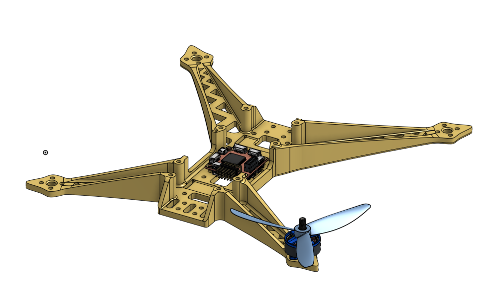 320mm Racing Drone Frame Optimized for 3D printing