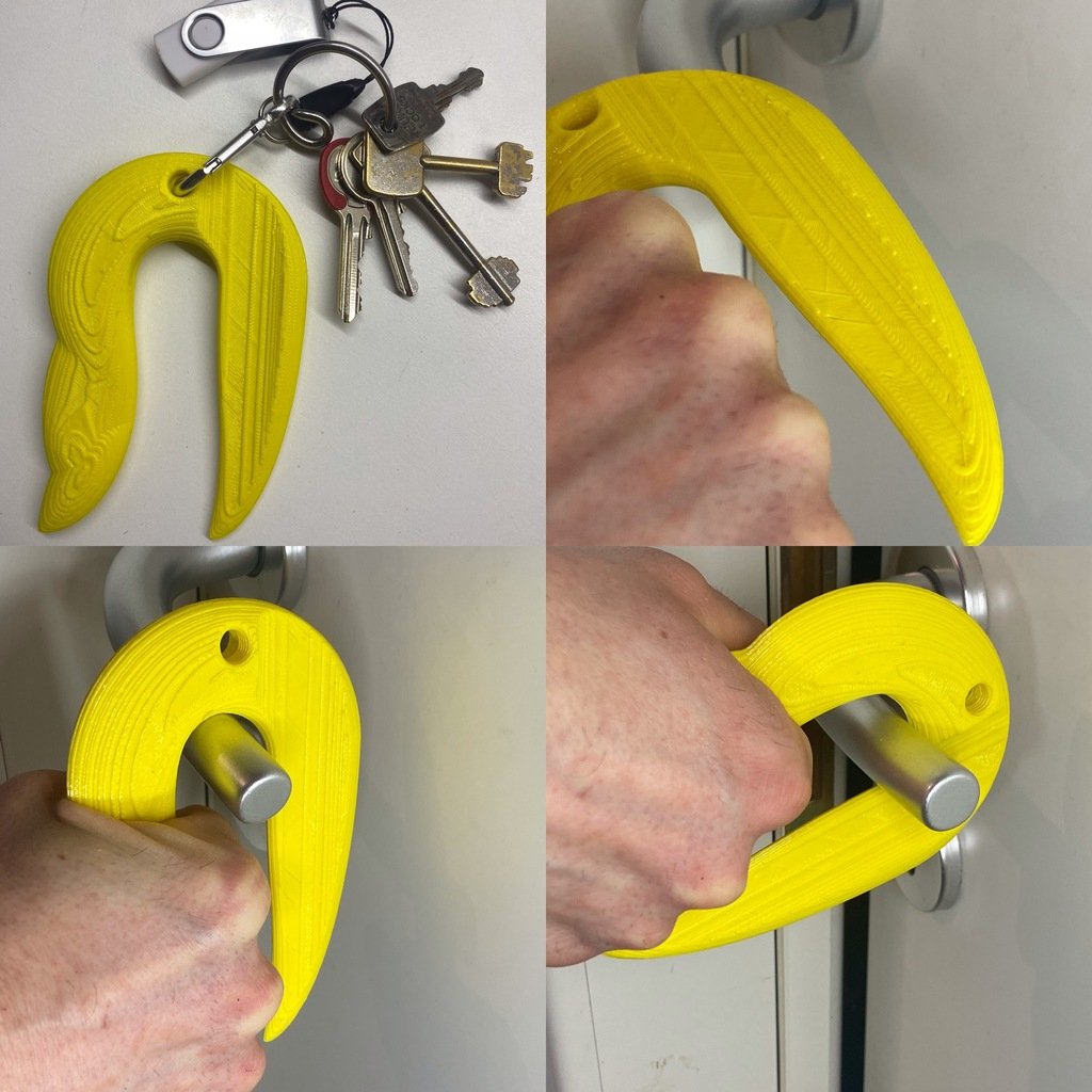 Toucan Saw Grabber: Key Chain and Hands-free Door Opener