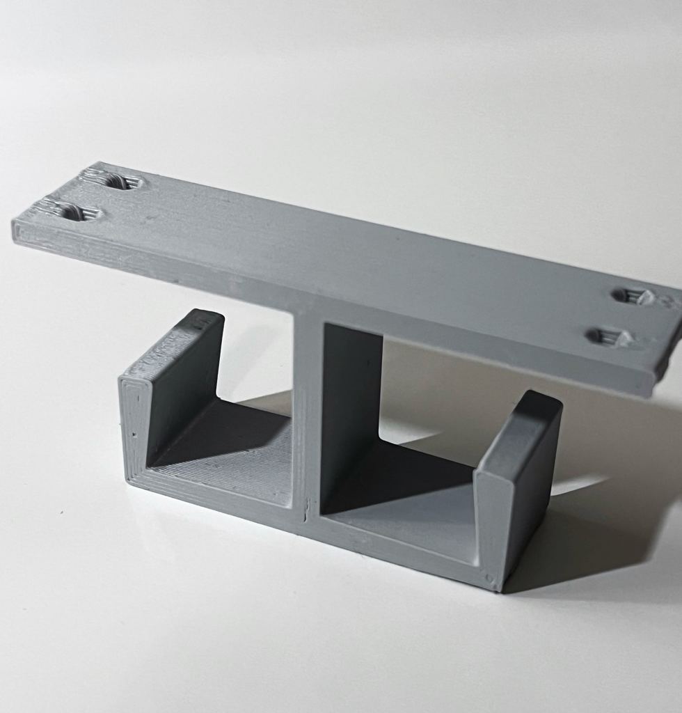 Double cable holder for table / Under the table cable holder for IKEA desk