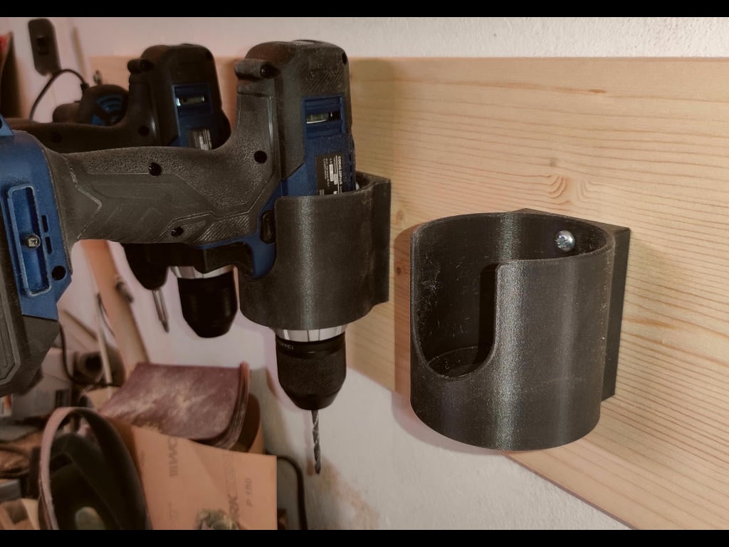 Wall mounting for drills and power tools