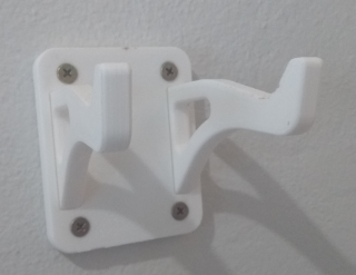 Guitar wall mount in 3 parts