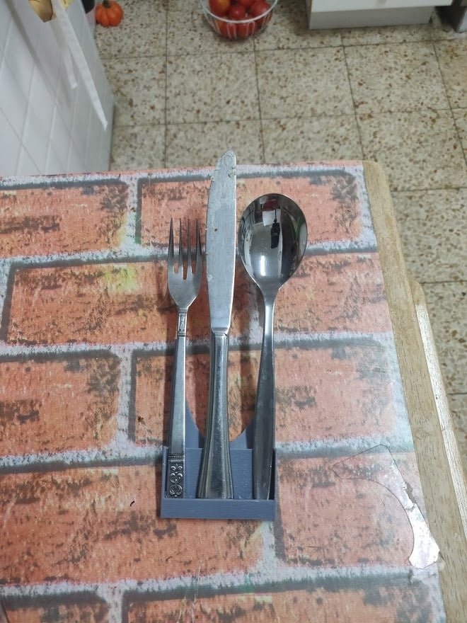 Knife, spoon and fork for the kitchen