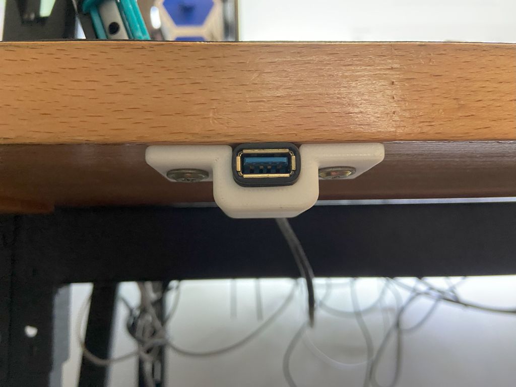 Under Desk USB Port Mount for Office Accessories