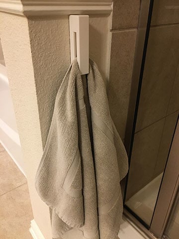 Marble Towel rail with internal hook