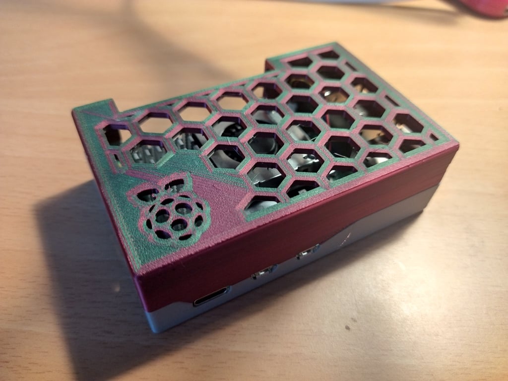 Raspberry Pi 5 Case with GPIO Pins and Cooling Holes