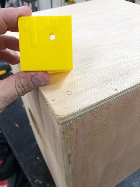 1&quot; corner drill guide for cajon boxes