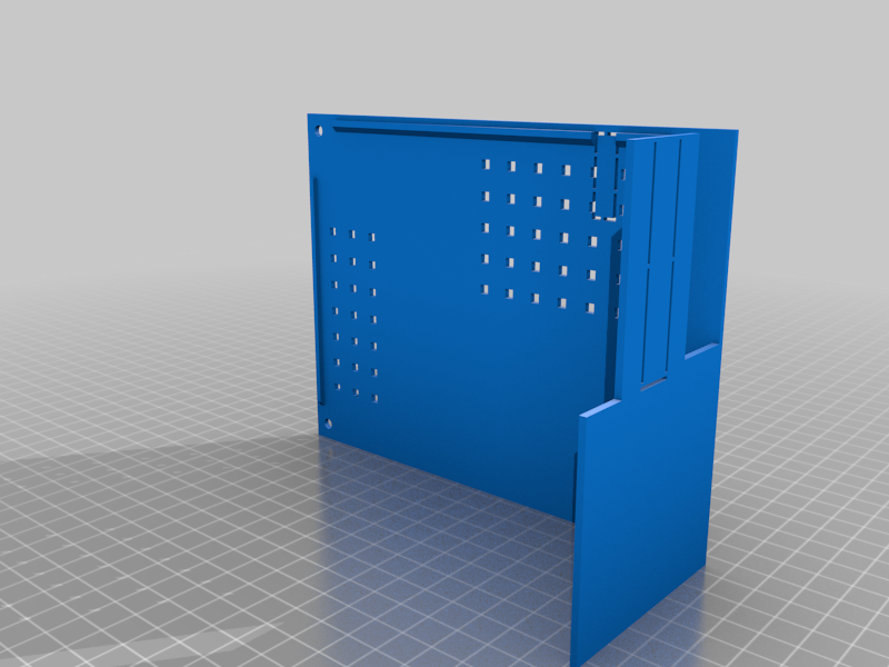 Desktop Case for Raspberry Pi 4B with space for Power Supply and SATA Disks