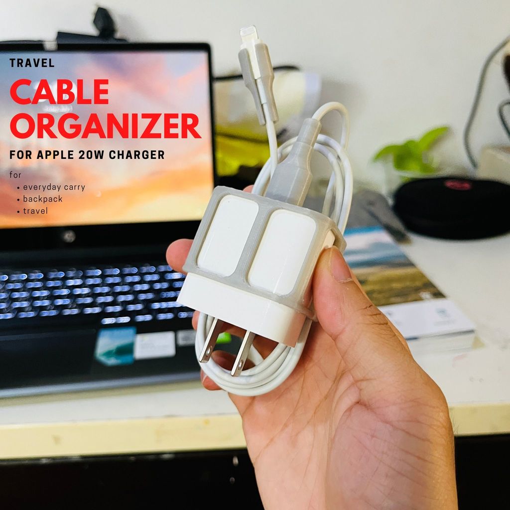 Travel Cable organizer for new Apple Charger