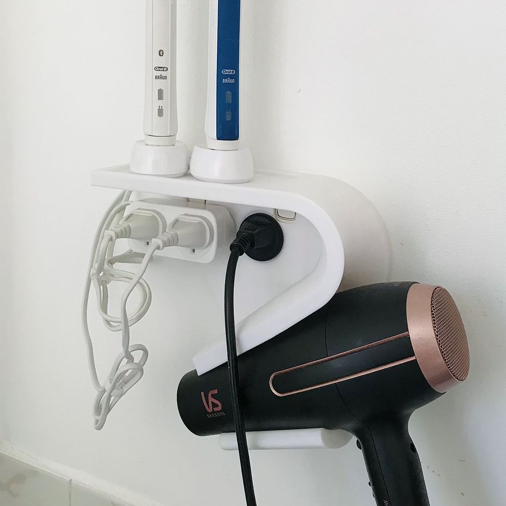 Hairdryer Holster with Tray for AU Double Power Point