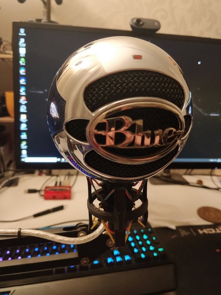 Mini shock mount for Blue Snowball Microphone