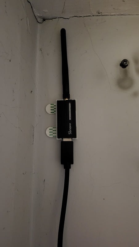 Simple wall mounting for SONOFF Zigbee 3.0 USB Dongle Plus-E