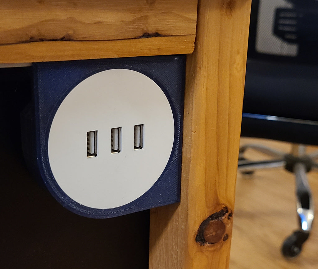 Ikea Nordmarke USB charger bracket for furniture mounting