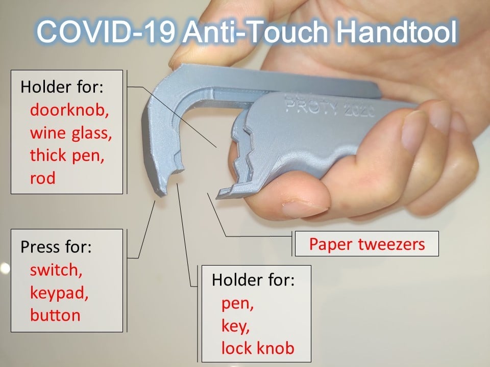 Multifunctional COVID-19 No-Touch Tool