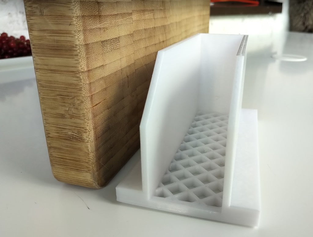 Holder for cutting board for drying and storage