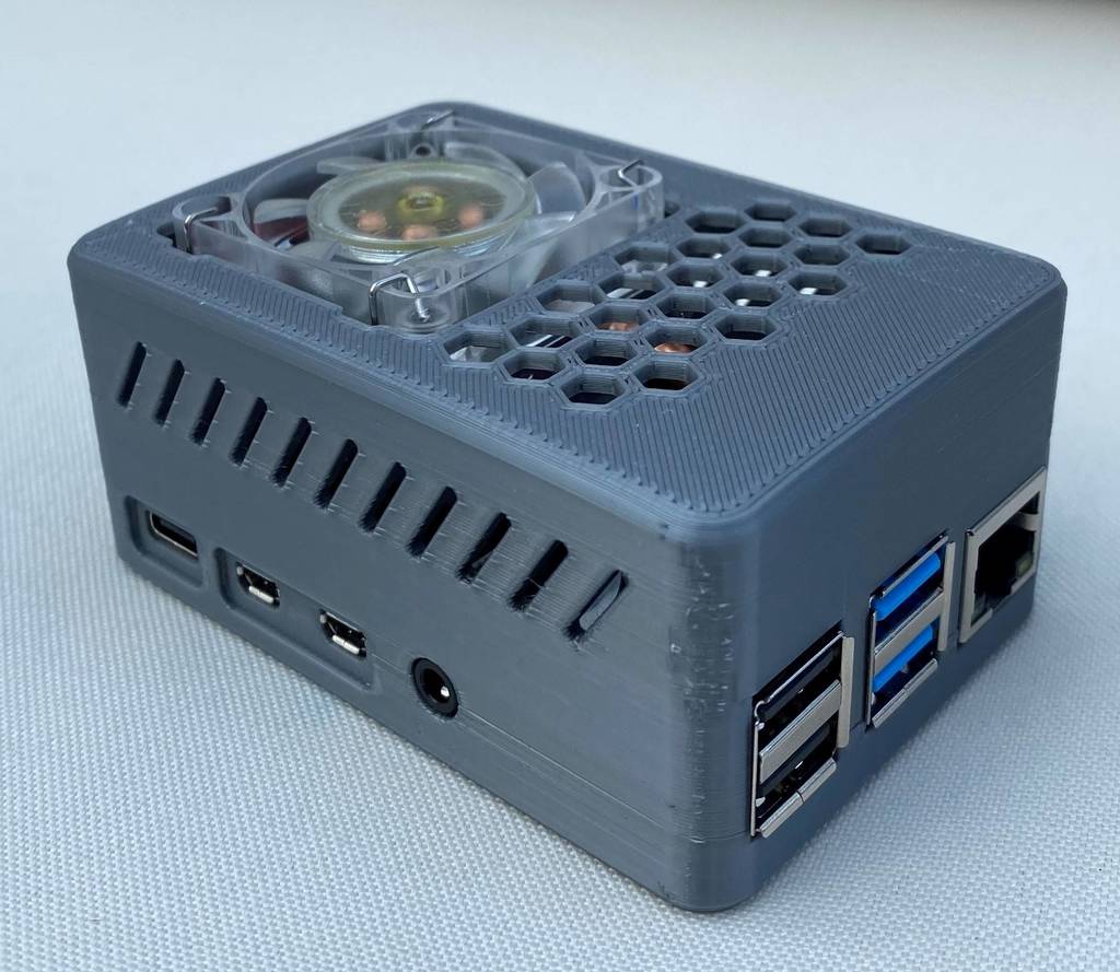 Low Profile Ice Tower Cooler Case for Raspberry Pi 4