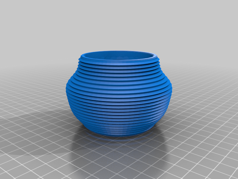 Plant container designed with Makerbot Vasemaker and 123D Design