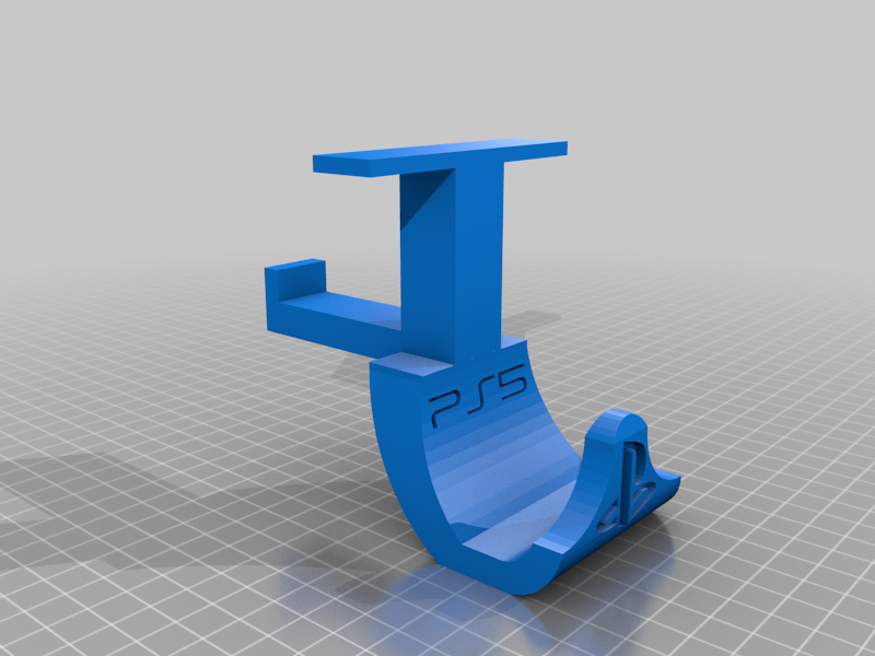 Under-desk mounting for PS5 controller and headset