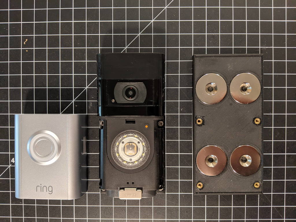 Magnetic mounting for Ring Video Doorbell