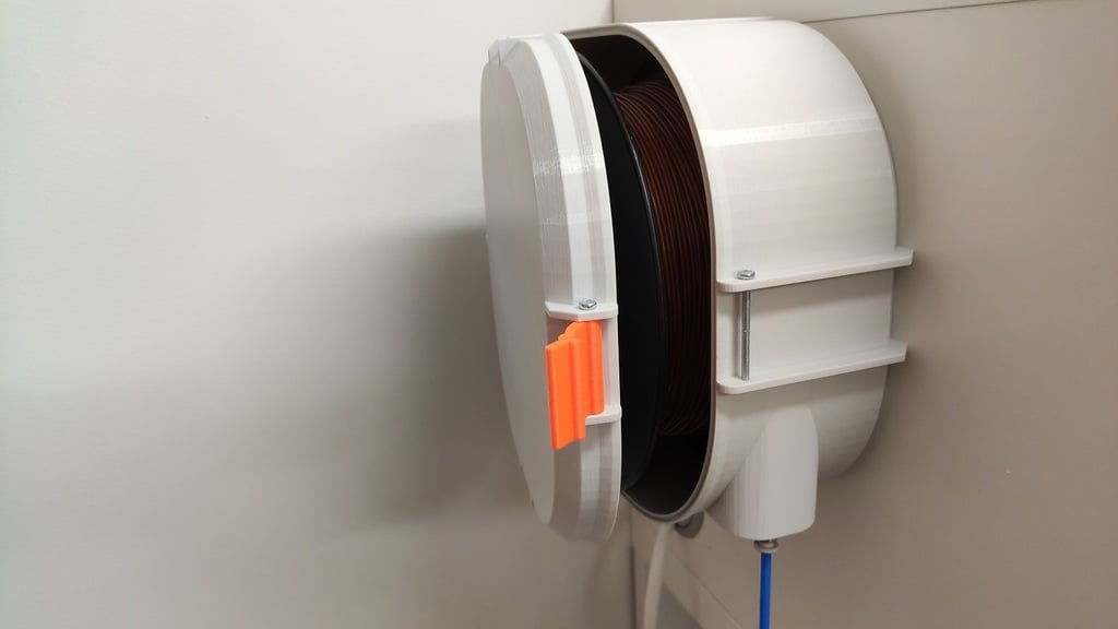 Filament Box and Spool Holder with Adjustable Dimensions