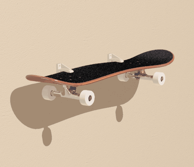 Wall mount for skateboard