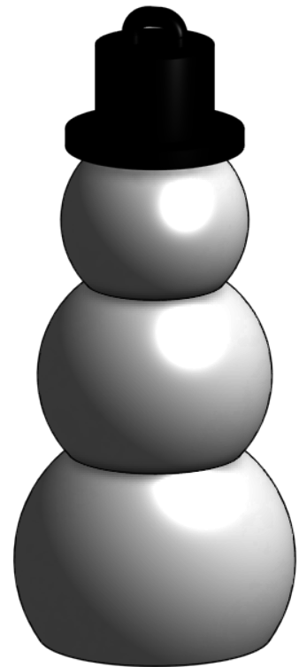 Simple Snowman Ornament for Christmas