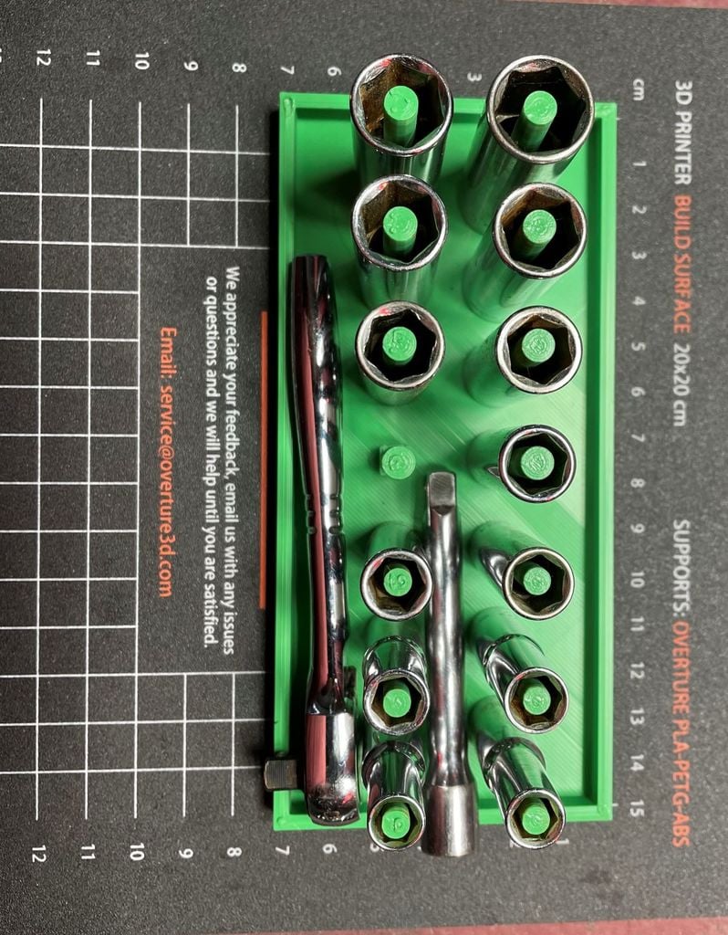 1/4 Drive Socket Organizer for 14pc Metric/SAE Kit