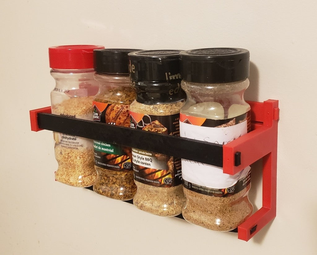 Light easy print spice holder for wall mounting