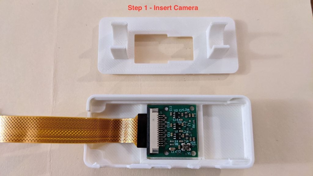 Raspberry Pi Zero 2 W Camera Bag with Heatsink - OctoPi Clear