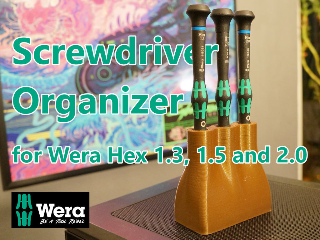 Organizer for Wera Hex Screwdrivers