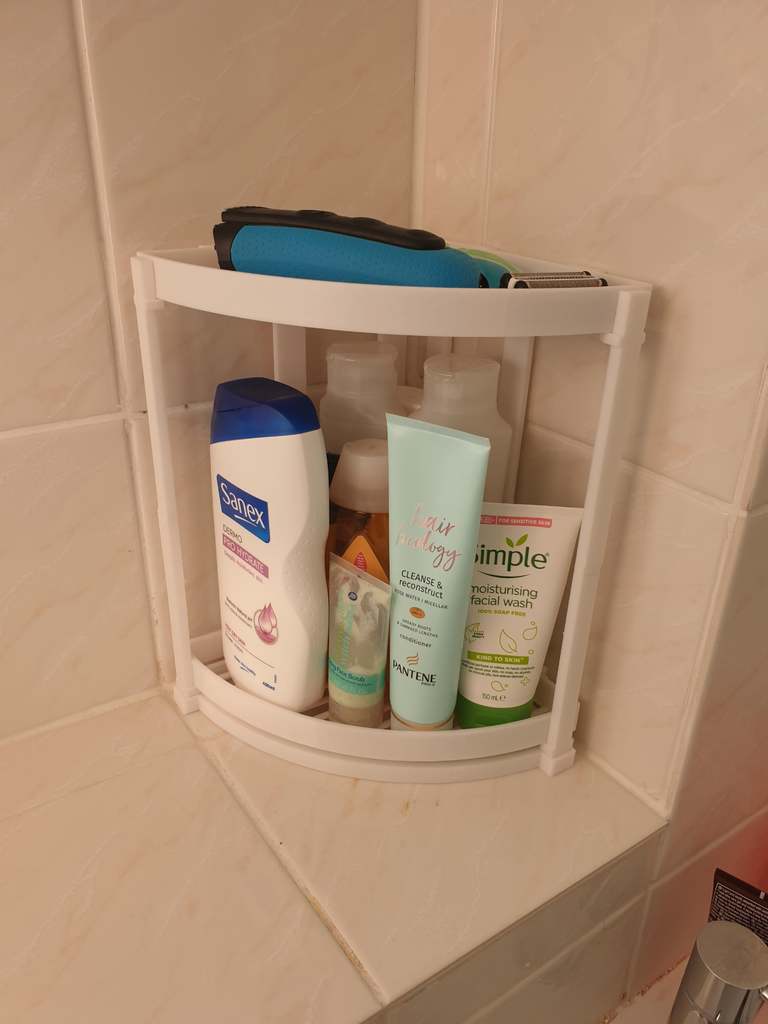 Bathroom Caddy with two trays for storage
