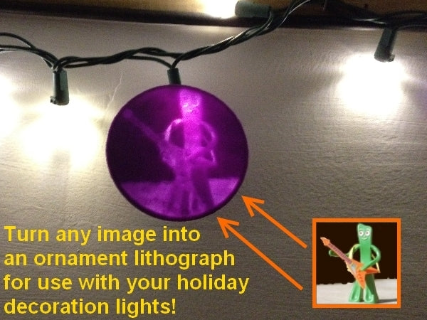Custom Ornament Lithopane For Christmas Lights Set