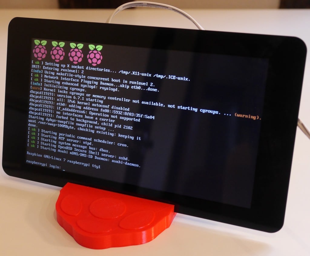 Raspberry Pi Touchscreen Display Stand for 3D printer