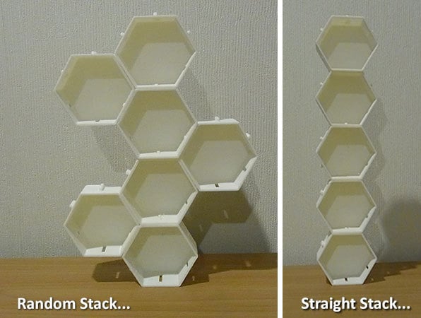 Hex Stackers Storage solution for small items