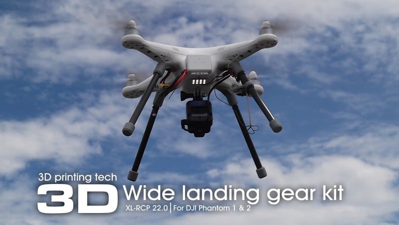XL-RCP 22.0 Wide landing gear kit for the DJI Phantom series