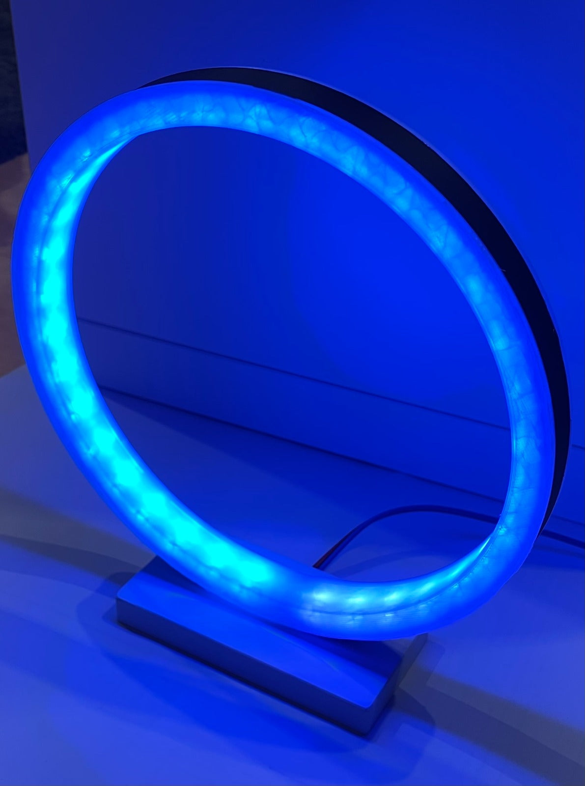 LED ring lamp for LED strips and control units